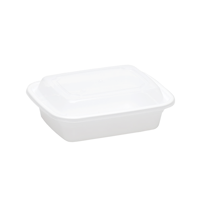 Rectangular PP Container & Lid (16oz, Standard), 150 Count