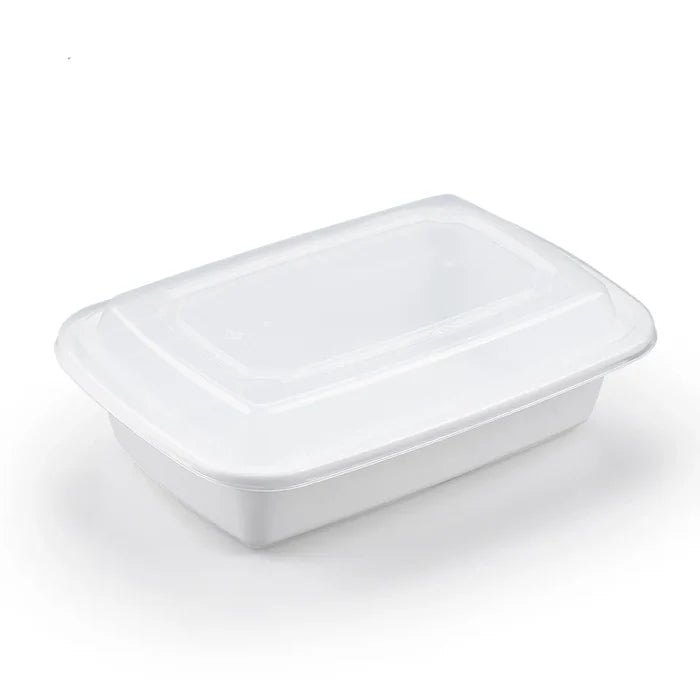 Rectangular PP Container & Lid (28oz, Standard), 150 Count