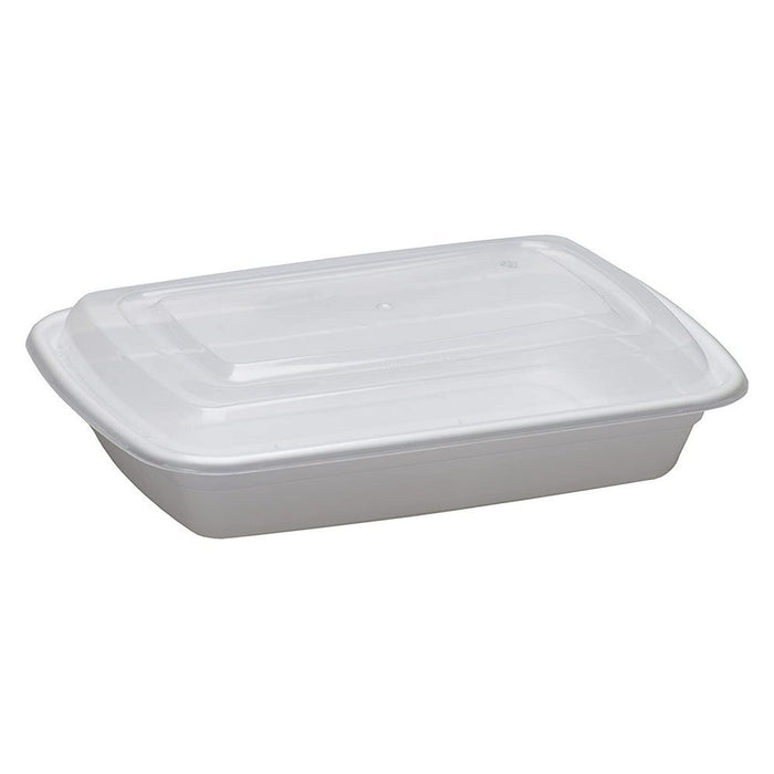 Rectangular PP Container & Lid (28oz, Standard), 150 Count