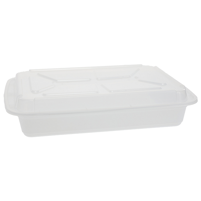 Rectangular PP Container & Lid (58oz, Premium), 150 Count