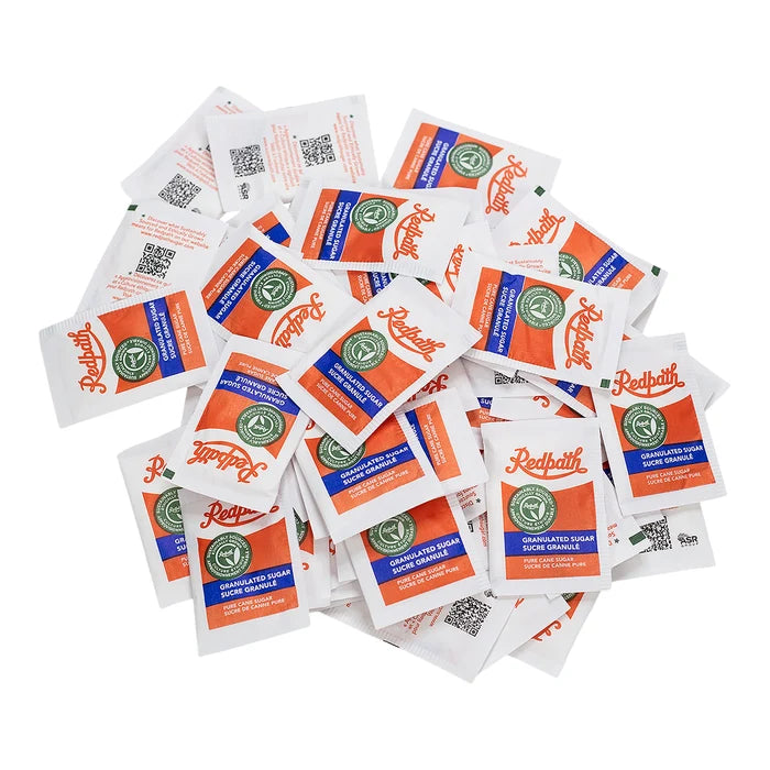 Redpath Granulated Real Sugar Packs (3.5g), 2000 Count