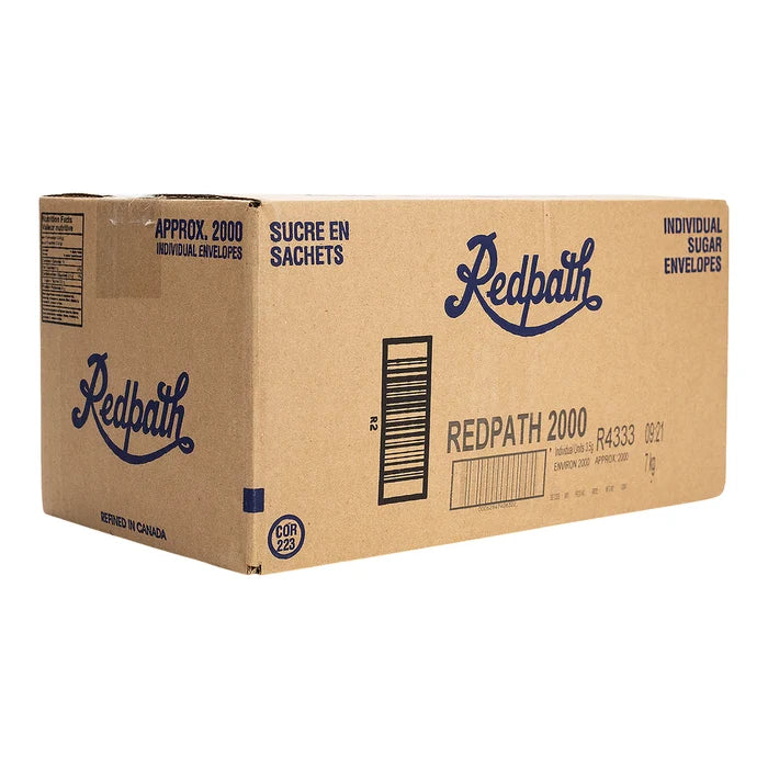 Redpath Granulated Real Sugar Packs (3.5g), 2000 Count
