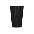 Ripple Coffee Cup (16oz, Black), 500 Count