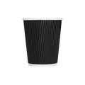 Ripple Coffee Cup (8oz, Black), 500 Count