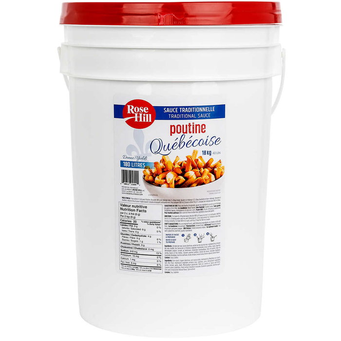 Rose Hill Poutine Traditional Québécoise Sauce Mix 18kg
