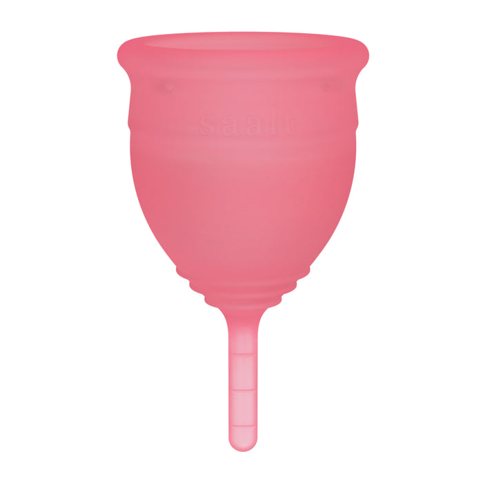 Saalt Menstrual Cup Duo Pack Original - Small Himalayan Pink & Regular Ocean Blue (2 Pack)