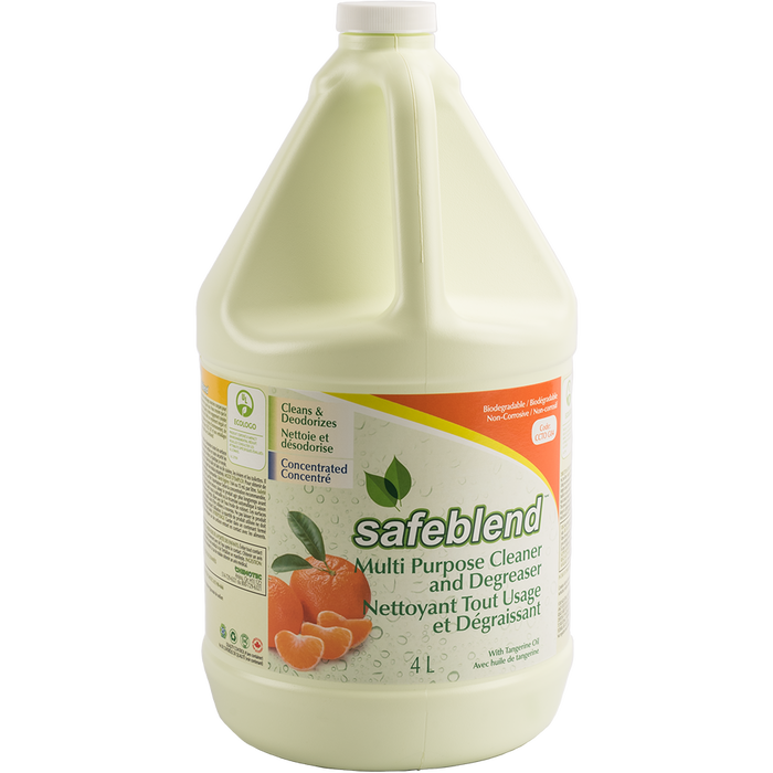 Safeblend Multi Purpose Cleaner & Degreaser (Concentrated, Tangerine Oil), 4L