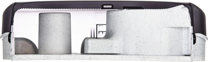 San Jamar Jumbo Roll Bath Tissue Dispenser (Double Roll, Universal, Black) 1 Count