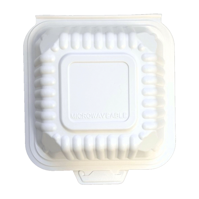 SavyPak Hinged PP Take-Out (6 x 6 x 3in), 500 Count