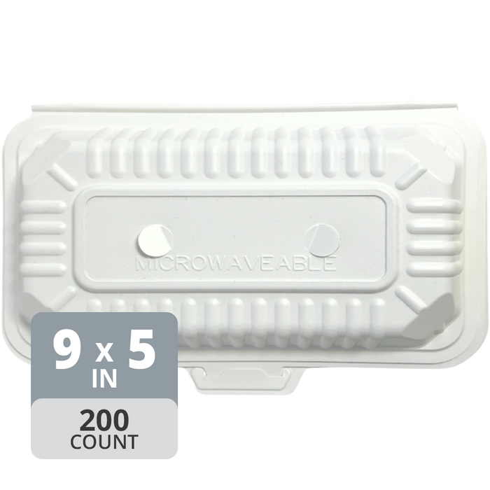 SavyPak Hinged PP Take-Out (9 x 5 x 3in), 200 Count