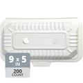 SavyPak Hinged PP Take-Out (9 x 5 x 3in), 200 Count