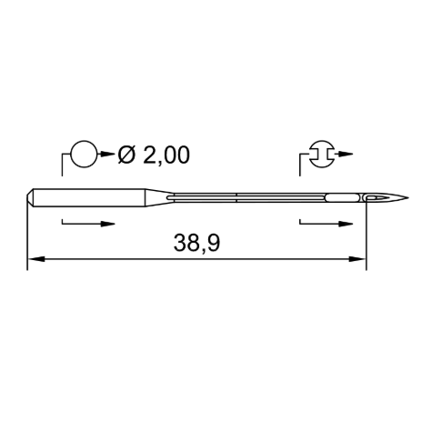 Schmetz B63SPI Sharp Point Needles [Box of 100]
