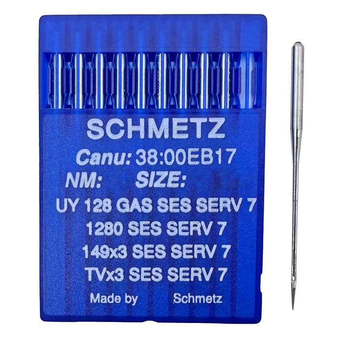 Schmetz UY128GASSES SERV7 Reinforced Light Ball Point Needles [Pack of 10]