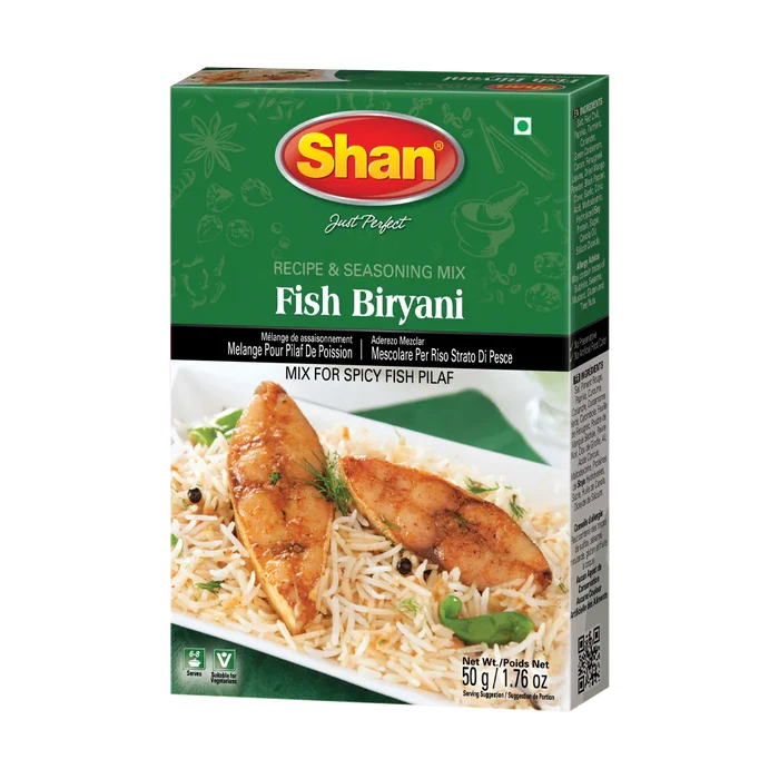 Shan Biryani Fish Mix 50g, 6 Count