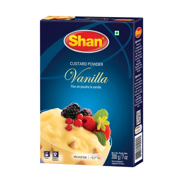 Shan Custard Powder Vanilla 200g, 6 Count