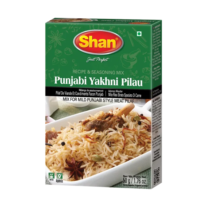 Shan Punjabi Yakhni Pilau Mix 50g, 6 Count
