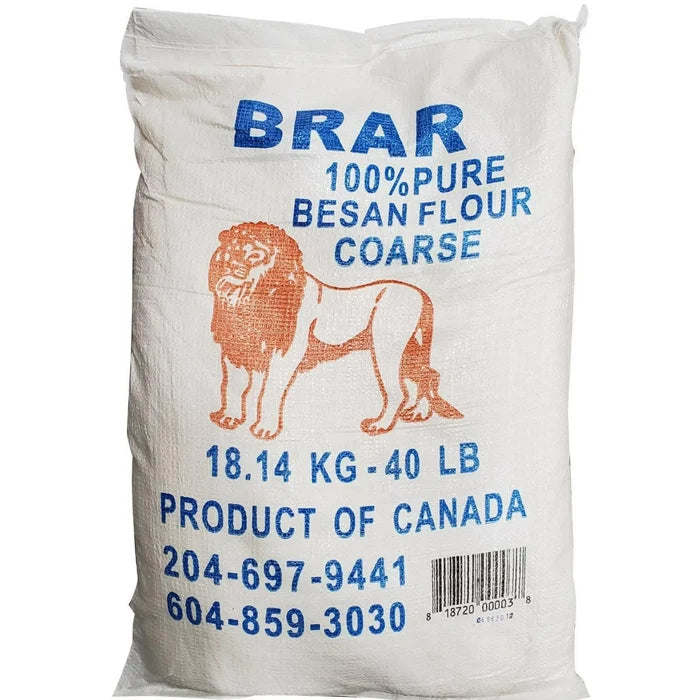 Sher Besan Flour Coarse, 40lb/18.1kg
