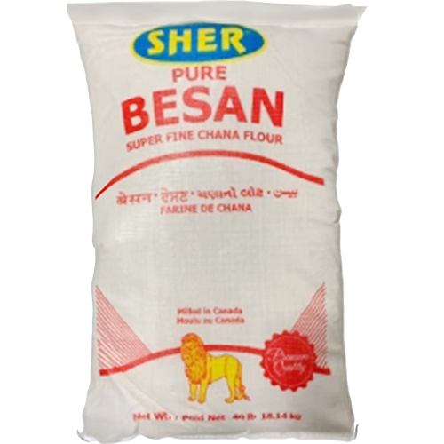 Sher Besan Flour Super Fine, 40lb/18.1kg