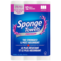 Sponge Towels Strong & Absorbant (2-Ply, 94 Sheets), 12 Count