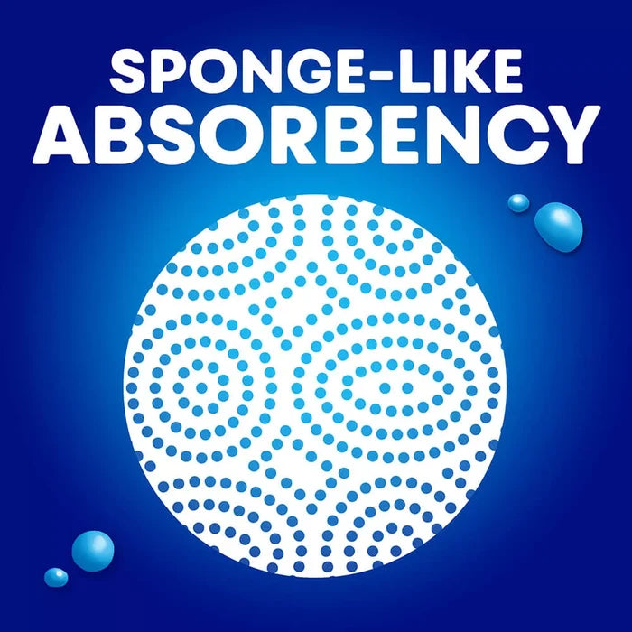 Sponge Towels Strong & Absorbant (2-Ply, 94 Sheets), 12 Count