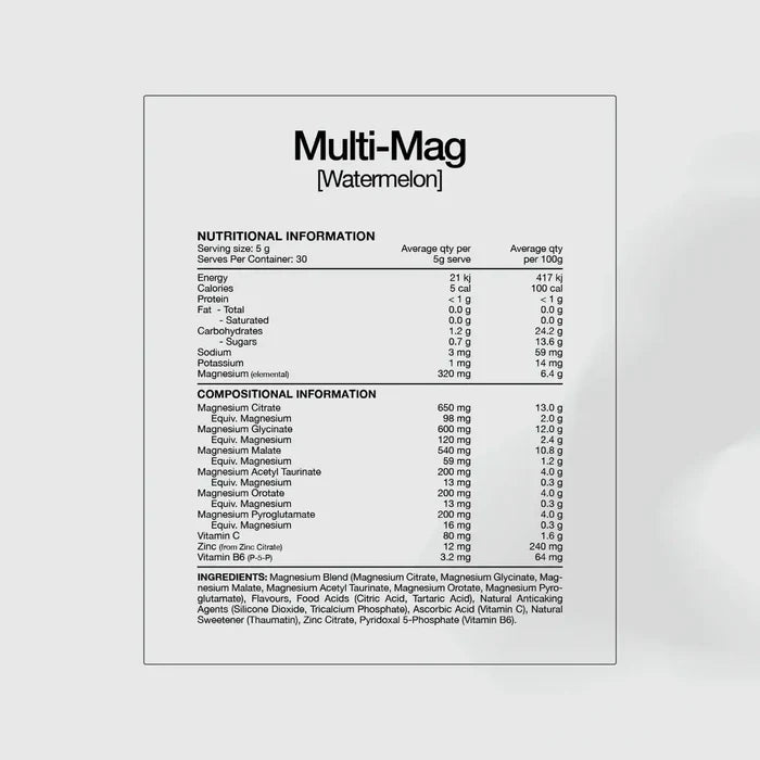Switch Nutrition Perform Multi-Mag Raspberry magnesium powder in a 150g container, showing the vibrant raspberry flavor label.