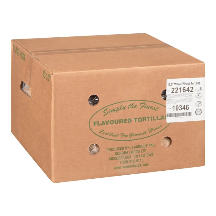 Tortilla 13.5in Whole Wheat - 120 Count