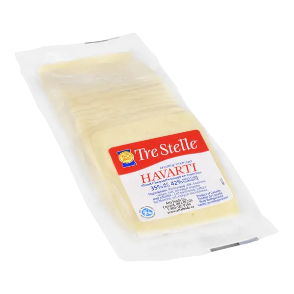 Tre Stelle Havarti Slices (35%M.F.), 500g