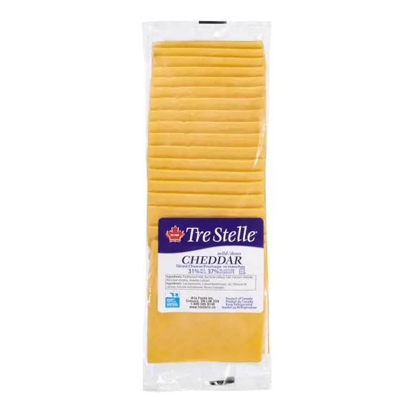 Tre Stelle Mild Cheddar Slices (31%M.F.), 500g