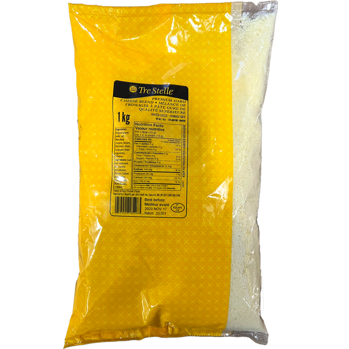Tre Stelle Premium Hard Cheese Blend (18%M.F.), 1kg