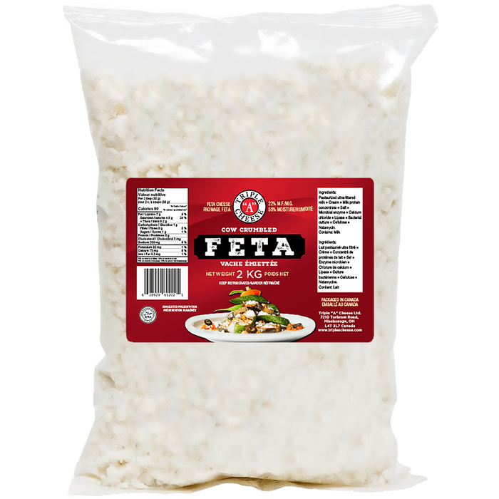 Triple A Crumbled Feta Cheese, 2kg