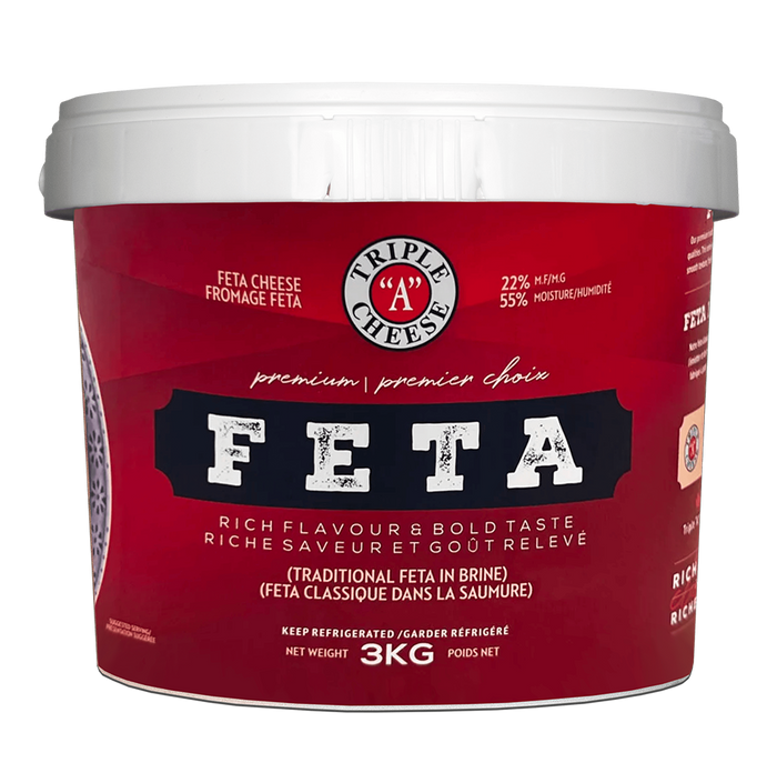 Triple A Feta Cheese (Hard, Traditional), 3kg