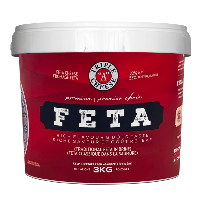 Triple A Feta Cheese (Hard, Traditional), 3kg