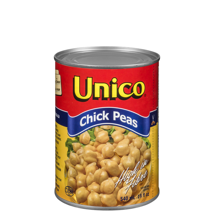 Unico Chick Peas 540mL - 24 Count