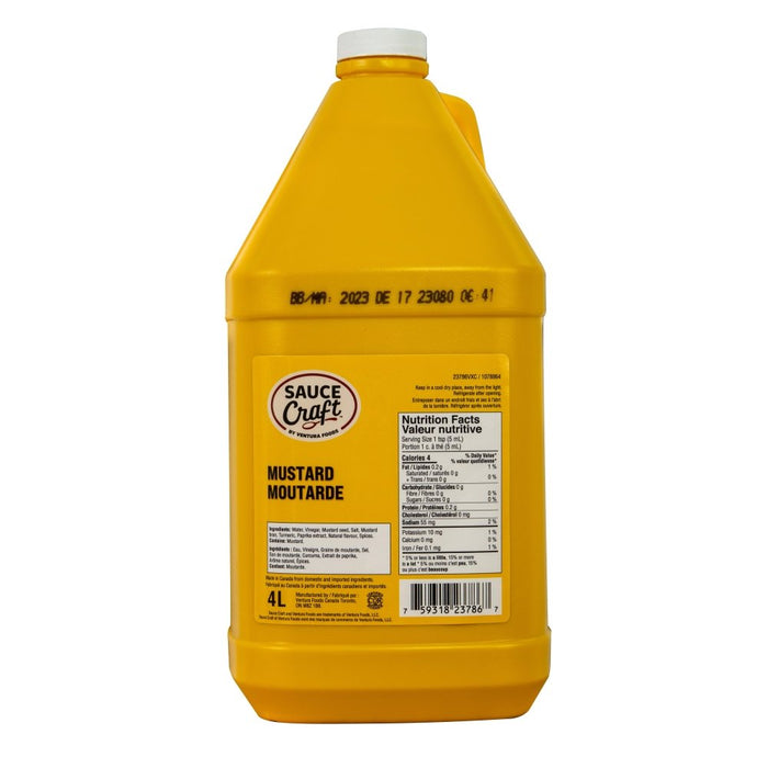 Yellow Mustard Sauce, 4L